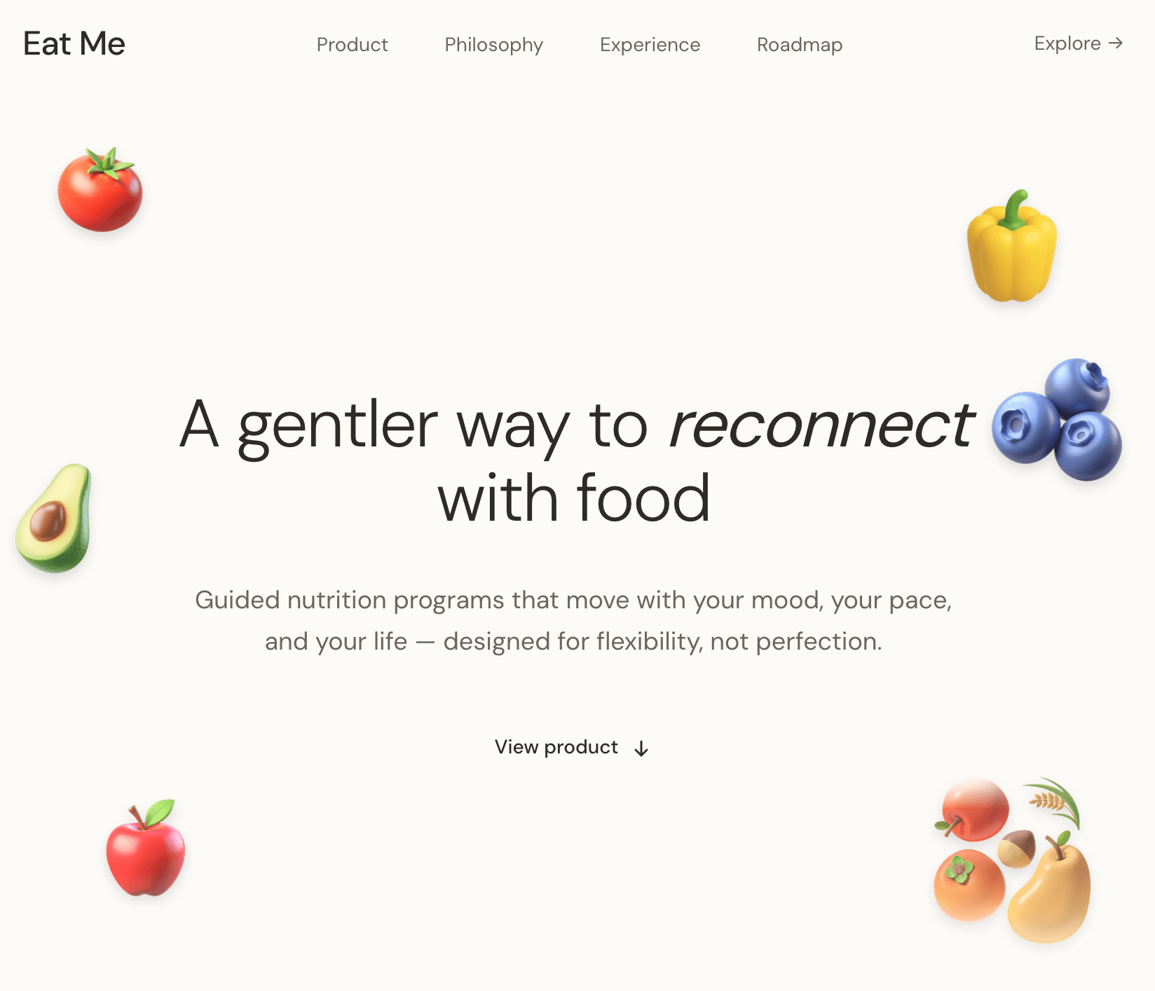 Eat Me — Product Website